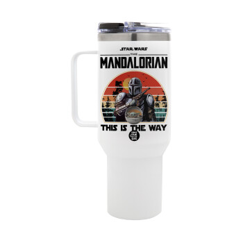 Mandalorian, Mega Tumbler με καπάκι, διπλού τοιχώματος (θερμό) 1,2L