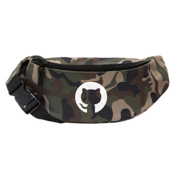 GitHub, Unisex waist bag (banana) in Jungle camouflage color with 2 pockets