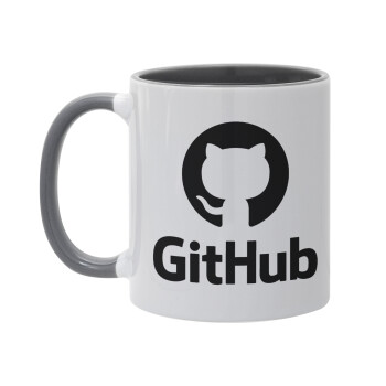 GitHub, Mug colored grey, ceramic, 330ml