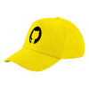 Child's Baseball Cap, 100% Cotton Twill, Yellow (COTTON, CHILD, UNISEX, ONE SIZE)