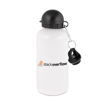 StackOverflow, Metal water bottle, White, aluminum 500ml