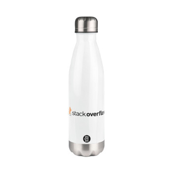 StackOverflow, Metal mug thermos White (Stainless steel), double wall, 500ml