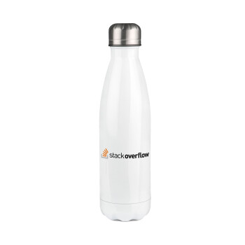 StackOverflow, Metal mug thermos White (Stainless steel), double wall, 500ml