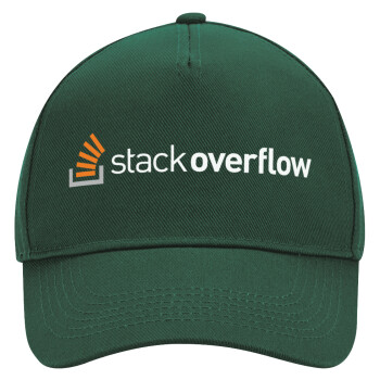 StackOverflow, Adult Ultimate Hat GREEN, (100% COTTON DRILL, ADULT, UNISEX, ONE SIZE)