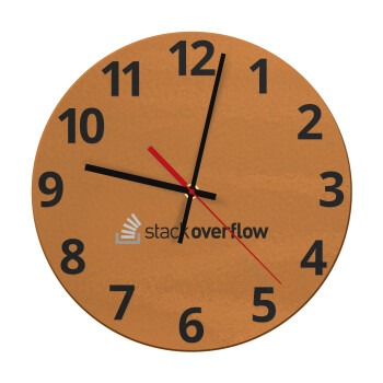 StackOverflow, Ρολόι τοίχου γυάλινο (30cm)