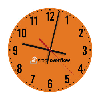 StackOverflow, Ρολόι τοίχου ξύλινο (30cm)