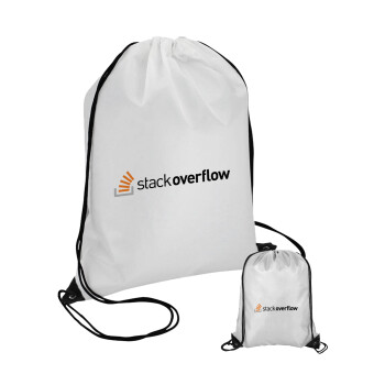 StackOverflow, Τσάντα πουγκί με μαύρα κορδόνια (1 τεμάχιο)