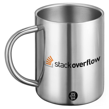 StackOverflow, Ανοξείδωτη Μεταλλική Κούπα 450ml - Διπλού Τοιχώματος