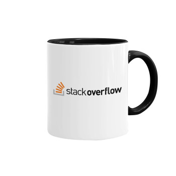StackOverflow, Mug colored black, ceramic, 330ml