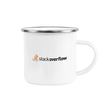 StackOverflow, Metallic enamel cup white 360ml