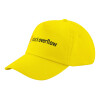 Child's Baseball Cap, 100% Cotton Twill, Yellow (COTTON, CHILD, UNISEX, ONE SIZE)