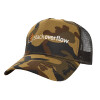 Adult Structured Trucker Hat, with Mesh, (Camouflage) Army (100% COTTON, ADULT, UNISEX, ONE SIZE)