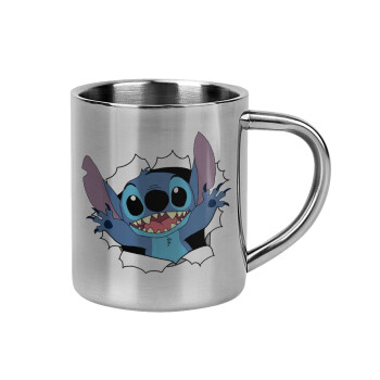 Stitch hello!!!, Mug Stainless steel double wall 300ml