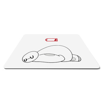 Baymax battery low, Mousepad ορθογώνιο 27x19cm