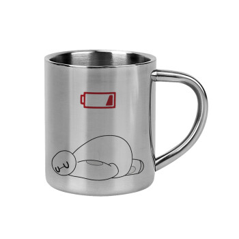 Baymax battery low, Mug Stainless steel double wall 300ml