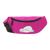 Unisex waist bag (banana) in PINK color with 2 pockets