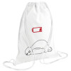 Backpack pouch GYMBAG white (28x40cm)