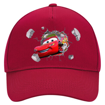 Brick McQueen, Adult Ultimate Hat RED, (100% COTTON DRILL, ADULT, UNISEX, ONE SIZE)