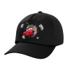 Καπέλο Ενηλίκων Baseball, 100% Βαμβακερό,  Μαύρο (ΒΑΜΒΑΚΕΡΟ, ΕΝΗΛΙΚΩΝ, UNISEX, ONE SIZE)