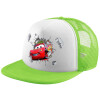 Adult Soft Trucker Hat with Mesh GREEN/WHITE (POLYESTER, ADULT, ONE SIZE)