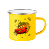 Yellow Enamel Metallic Cup 360ml