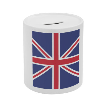 UK Flag, Κουμπαράς πορσελάνης με τάπα