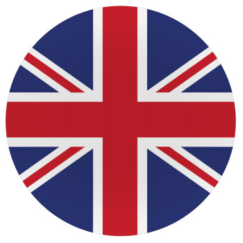 UK Flag, Mousepad Round 20cm