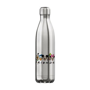 Friends characters, Μεταλλικό παγούρι θερμός Inox (Stainless steel), διπλού τοιχώματος, 750ml