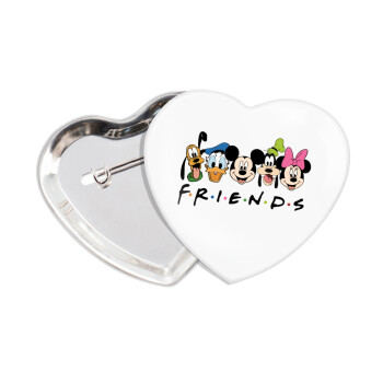 Friends characters, Κονκάρδα παραμάνα καρδιά (57x52mm)
