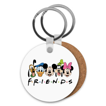 Friends characters, Μπρελόκ Ξύλινο στρογγυλό MDF Φ5cm