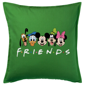 Friends characters, Sofa cushion Green 50x50cm includes filling