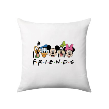 Friends characters, Μαξιλάρι καναπέ 40x40cm περιέχεται το  γέμισμα