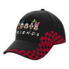 Adult Cap RACING Ultimate Black/Red, (100% COTTON DRILL, ADULT, UNISEX, ONE SIZE)