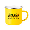 Yellow Enamel Metallic Cup 360ml