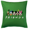 Sofa cushion Green 50x50cm includes filling