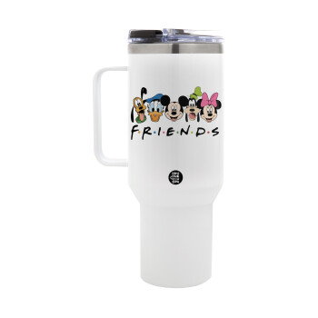 Friends characters, Mega Tumbler με καπάκι, διπλού τοιχώματος (θερμό) 1,2L