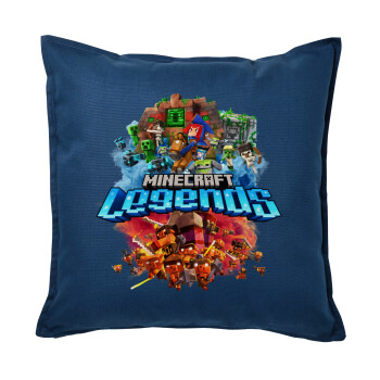 Minecraft legends, Sofa cushion Blue 50x50cm includes filling