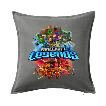 Minecraft legends, Sofa cushion Grey 50x50cm includes filling