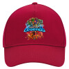 Adult Ultimate Hat RED, (100% COTTON DRILL, ADULT, UNISEX, ONE SIZE)