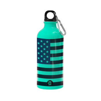 USA Flag, Water bottle 600ml