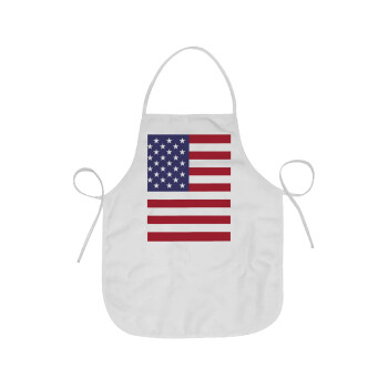 USA Flag, Chef Apron Short Full Length Adult (63x75cm)