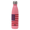 Metal mug thermos Pink Mat (Stainless steel), double wall, 500ml