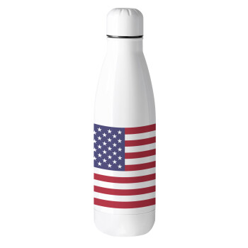 USA Flag, Metal mug thermos (Stainless steel), 500ml