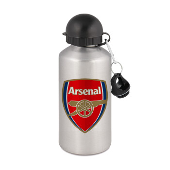 Arsenal, Metallic water jug, Silver, aluminum 500ml