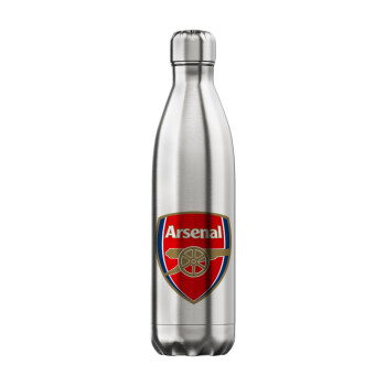 Arsenal, Μεταλλικό παγούρι θερμός Inox (Stainless steel), διπλού τοιχώματος, 750ml