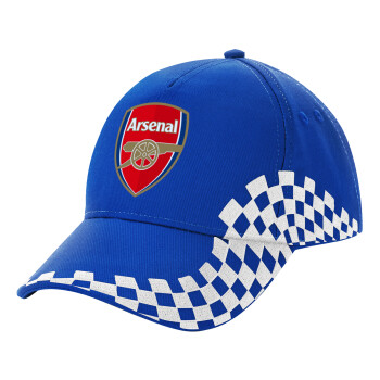 Arsenal, Adult Ultimate BLUE RACING Cap, (100% COTTON DRILL, ADULT, UNISEX, ONE SIZE)