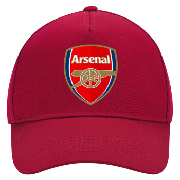 Arsenal, Adult Ultimate Hat RED, (100% COTTON DRILL, ADULT, UNISEX, ONE SIZE)