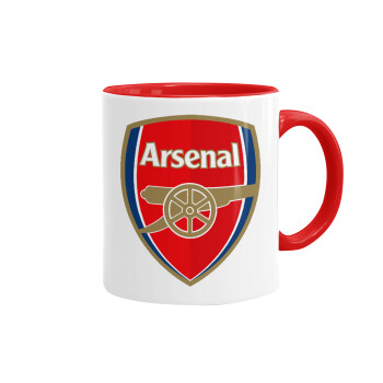 Arsenal, Mug colored red, ceramic, 330ml