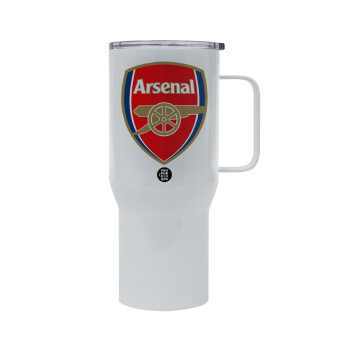 Arsenal, Mega Stainless steel Tumbler with lid, double wall 750L