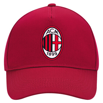 ACM, Adult Ultimate Hat RED, (100% COTTON DRILL, ADULT, UNISEX, ONE SIZE)